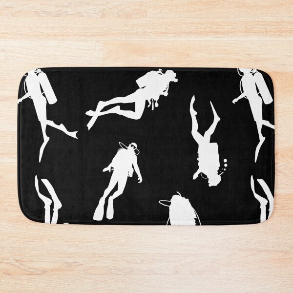 Item preview, scuba diving print, pattern for diving addict designed and sold by in-leggings.