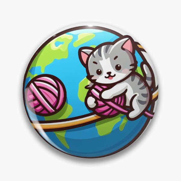 Item preview, Small cat with planet  designed and sold by MiroArtAbstra.