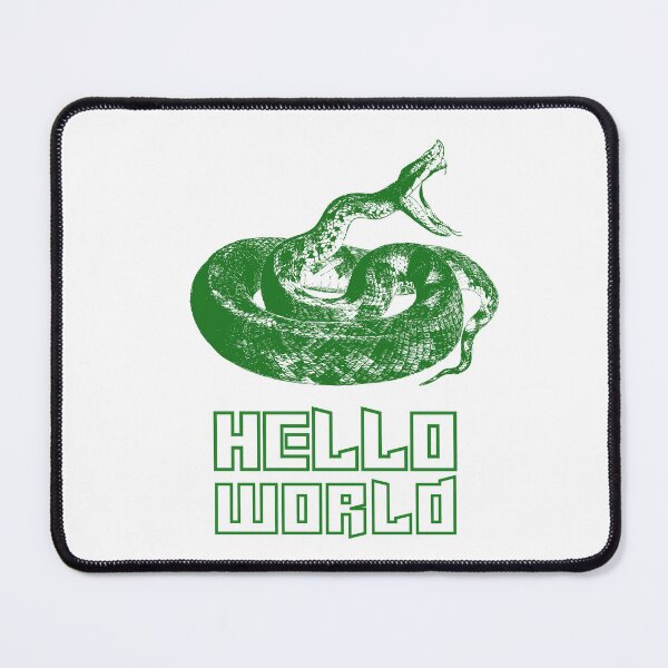 Item preview, Hello World: Unique Snake Illustration  designed and sold by -Candy-Shop-.
