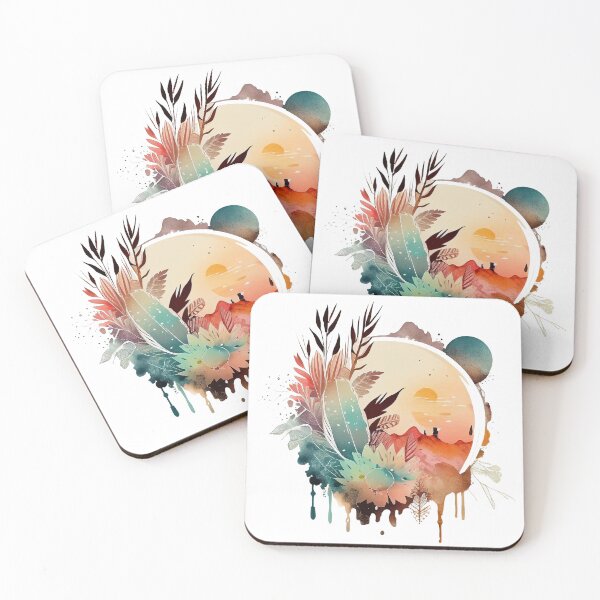 Item preview, Boho lover abstract art designed and sold by designflowline.