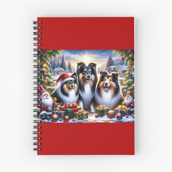 Item preview, Festive Collie Celebrating Christmas Cheer designed and sold by Cris888.