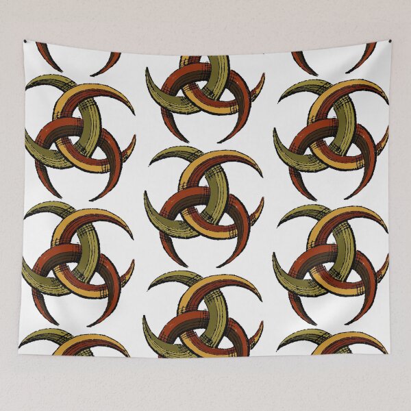 Item preview, Inter locking crescents painted  designed and sold by Design-Focus.