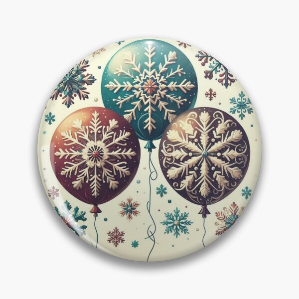 Item preview, Snowflake Balloons designed and sold by HeadTurningArt.