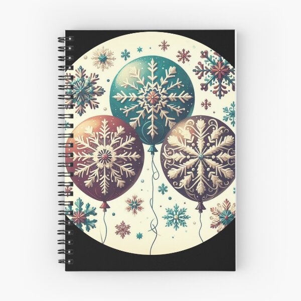 Item preview, Snowflake Balloons designed and sold by HeadTurningArt.