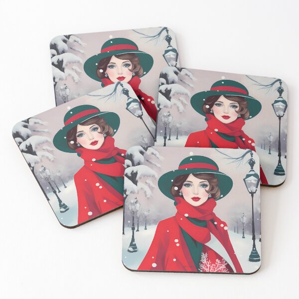 Item preview, Scarlet Ice Queen, A Parisian Winter Fantasy - No.1 Burnice designed and sold by BALMYPRINTEMPS.