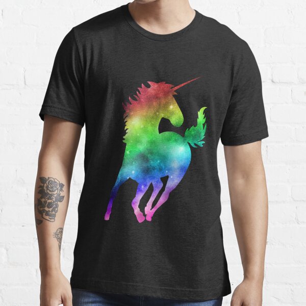 Rainbow Galaxy Unicorn Essential T-Shirt