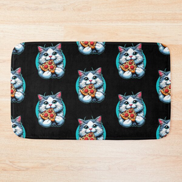 Item preview, Cute Cat eating Pizza designed and sold by melvtec.