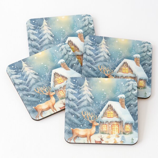Item preview, Snowy Reindeer Serenade designed and sold by cute-animals99.