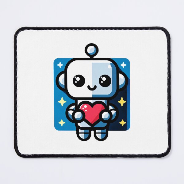 Item preview, Love-Bot: Whimsical Heart-Holding Robot Design designed and sold by TooniversalHub.