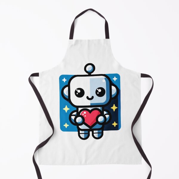Item preview, Love-Bot: Whimsical Heart-Holding Robot Design designed and sold by TooniversalHub.