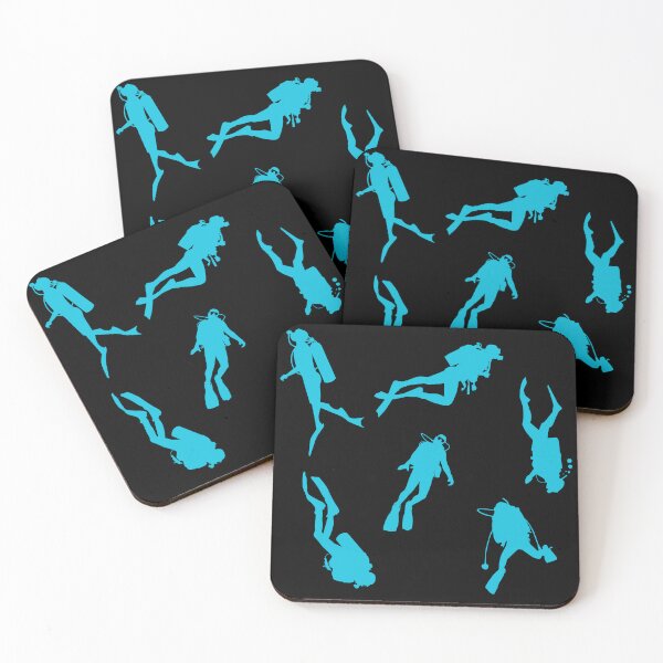 Item preview, scuba diving print, ocean pattern for diving addict designed and sold by in-leggings.