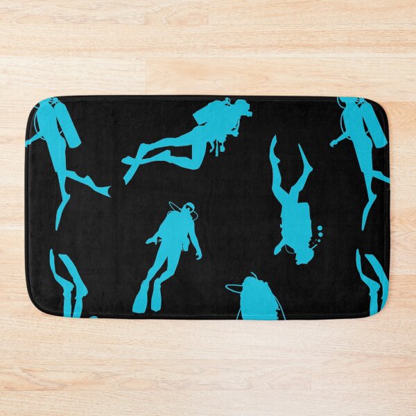 Item preview, scuba diving print, ocean pattern for diving addict designed and sold by in-leggings.