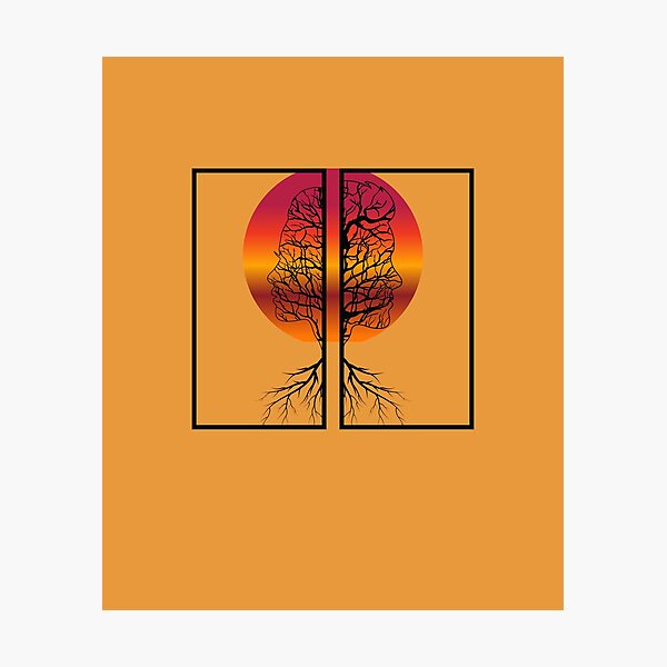 Item preview, Intertwined faces- Captivating WallDecor designed and sold by ChromaticBlend.