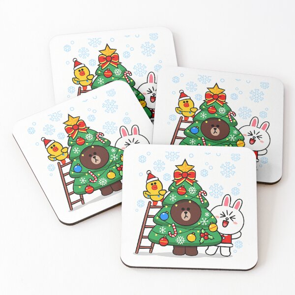Item preview, Adorable Brown Bear And Cony Christmas designed and sold by Quorplix-art.