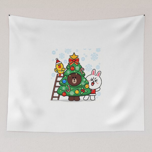 Item preview, Adorable Brown Bear And Cony Christmas designed and sold by Quorplix-art.