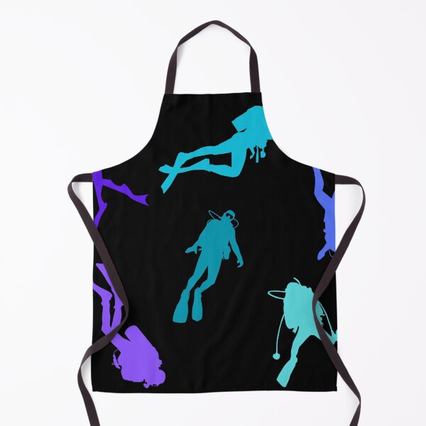 Item preview, scuba diving print, colorfull pattern for diving addict designed and sold by in-leggings.