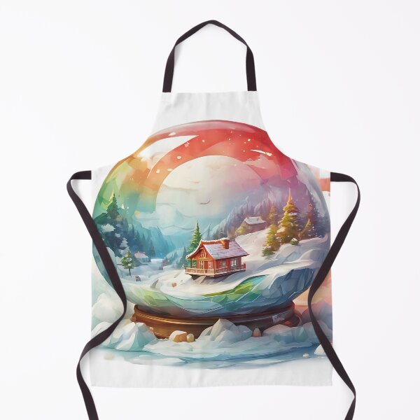 Item preview, Snow globe, rainbow sky , house designed and sold by KiraChie.