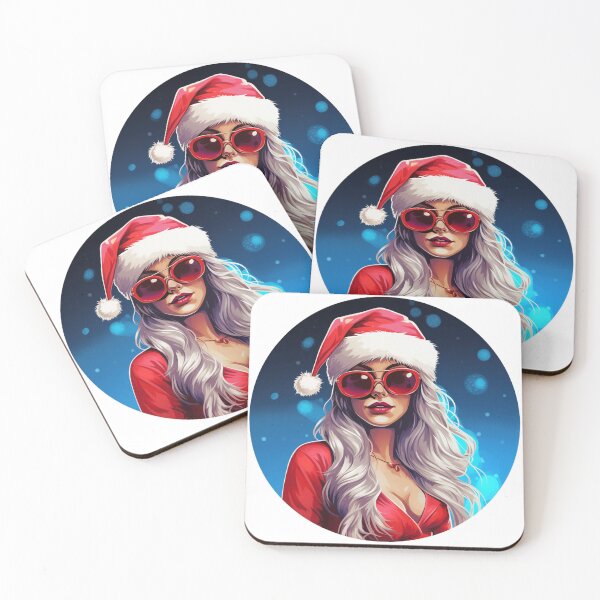 Item preview, Christmas Lady Santa | Sticker, T-Shirt designed and sold by NicolasGlowArt.