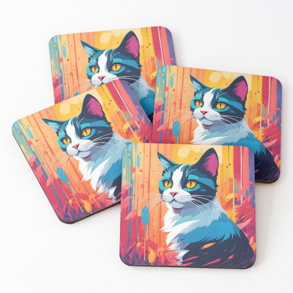 Item preview, Vibrant Cat Feline Palette designed and sold by GiStudioLab.