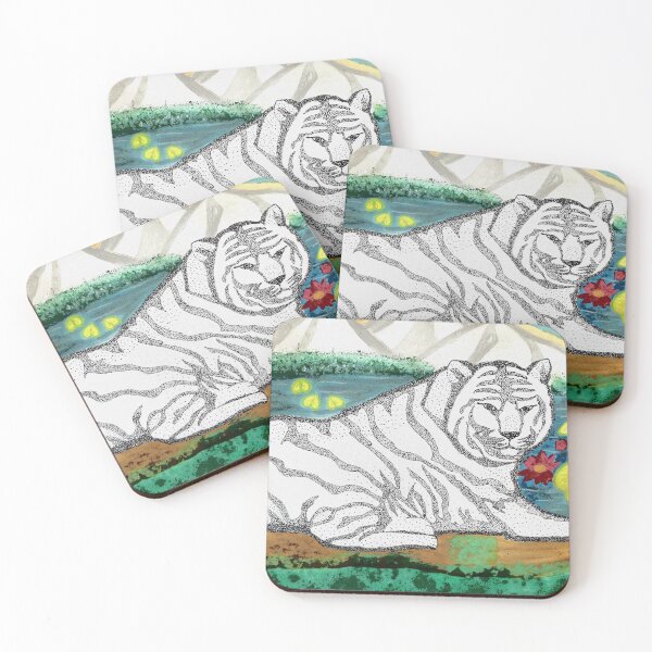 Item preview, The white tiger  designed and sold by Kiruthikaarts.