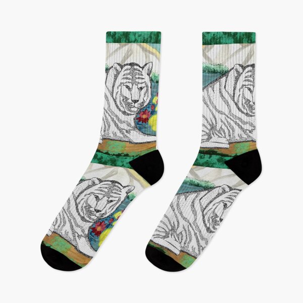 Item preview, The white tiger  designed and sold by Kiruthikaarts.