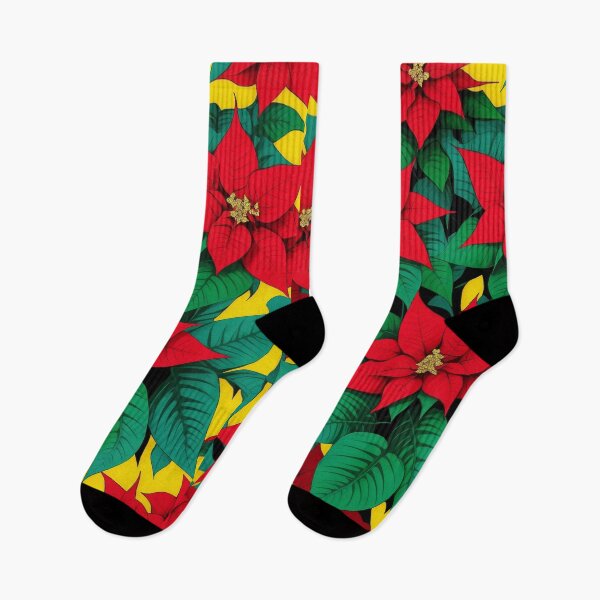 Item preview, Retro Poinsettia Pattern 2 designed and sold by xaiartist.
