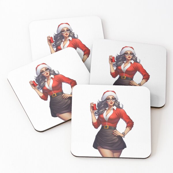 Item preview, Christmas Lady Santa | Sticker designed and sold by NicolasGlowArt.