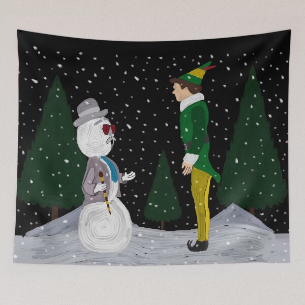 Item preview, (painted) buddy and leon the snowman talking about life designed and sold by Soulfate.