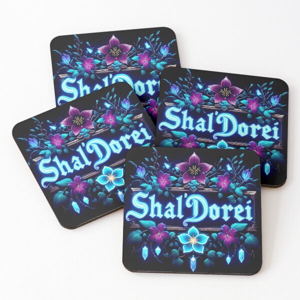 Item preview, Nightborne / Shal'dorei World of Warcraft Inspired Neon Crest designed and sold by CandyCrab.