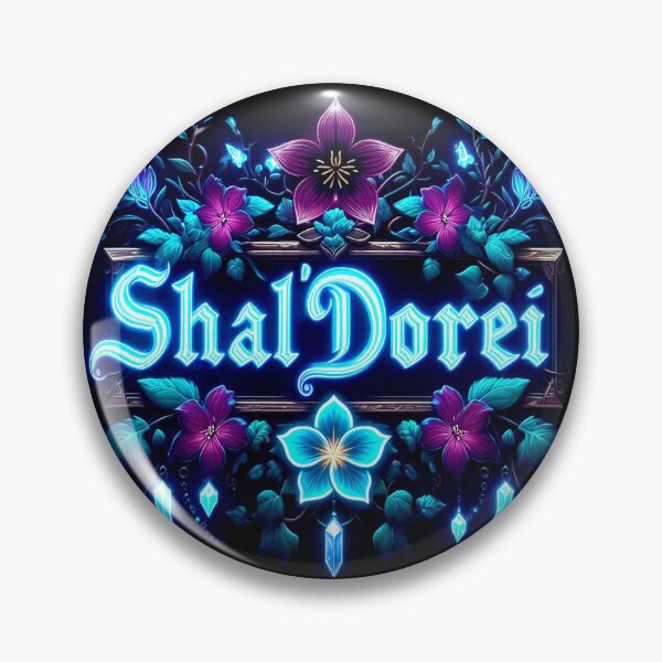 Item preview, Nightborne / Shal'dorei World of Warcraft Inspired Neon Crest designed and sold by CandyCrab.