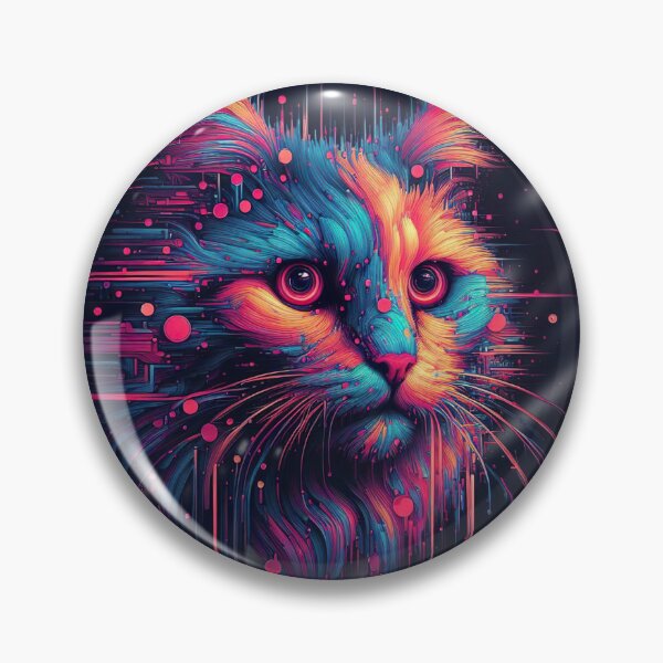 Item preview,  "Futuristic Glitch Cat: Generative Digital Masterpiece" designed and sold by Huycao211.