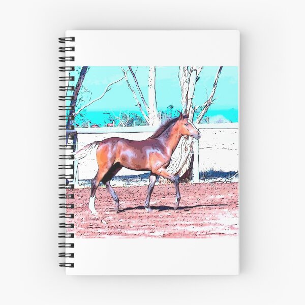 Item preview, lightly cartooned foal trotting designed and sold by WordTasker.