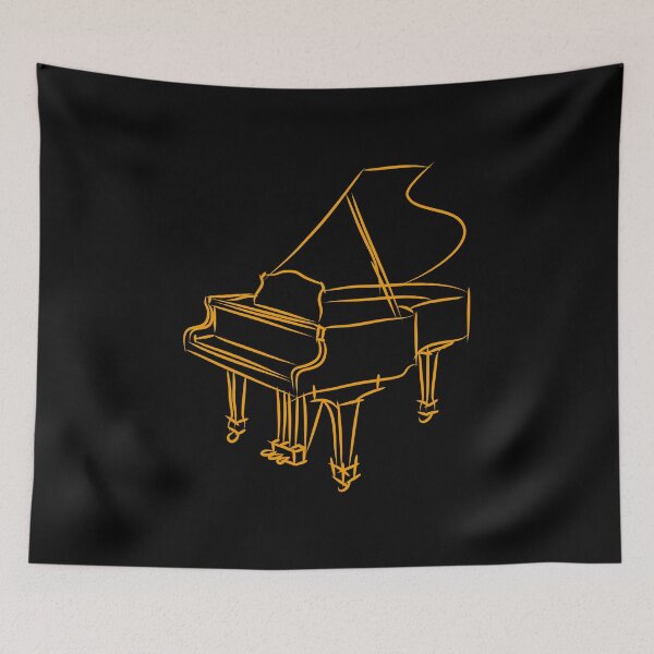 Item preview, Grand Piano, Line Art Drawing designed and sold by CJansuebsri.