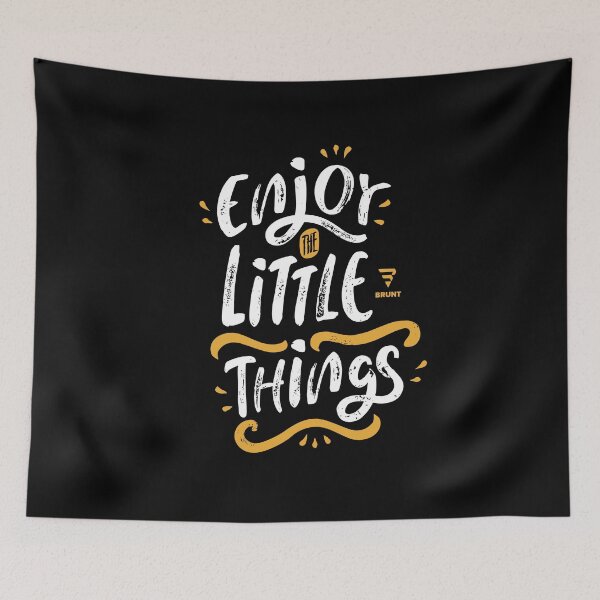 Item preview, Enjoy the Little Things. Creative typography designed and sold by BRUNTadventures.