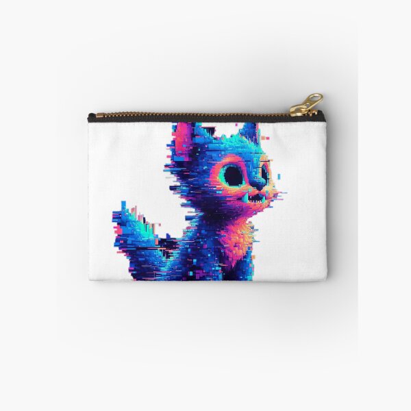 Item preview, "Futuristic Glitch Cat: Generative Digital Masterpiece" designed and sold by Huycao211.