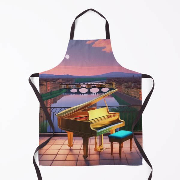 Item preview, A Grand Piano In A Picturesque Scene Of Florence Italy At Dusk. designed and sold by MusicalArtisty.