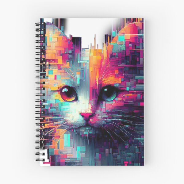 Item preview, "Futuristic Glitch Cat: Generative Digital Masterpiece" designed and sold by Huycao211.
