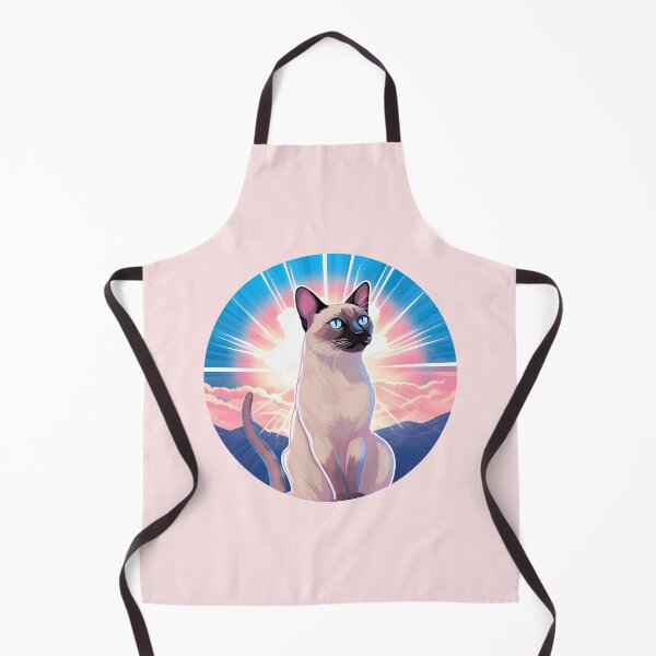 Item preview, Subtle Trans Pride Siamese Cat in Sunbeams designed and sold by ArtliciousHUMAN.