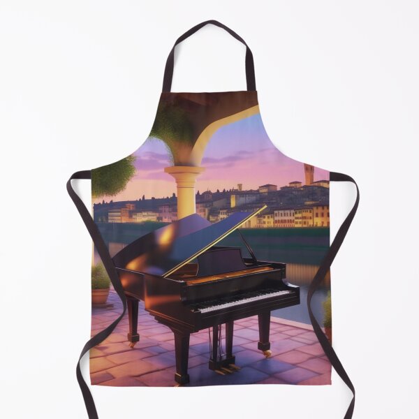 Item preview, A Grand Piano In A Picturesque Scene Of Florence Italy At Dusk. designed and sold by MusicalArtisty.
