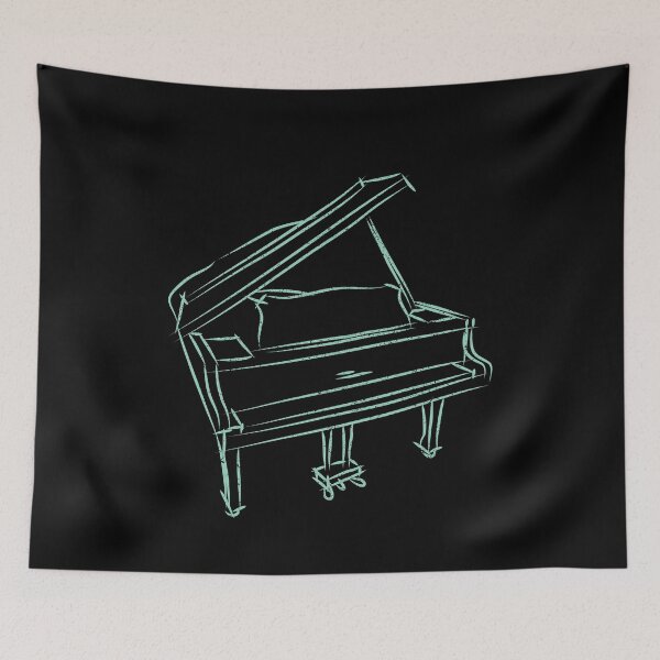 Item preview, Grand Piano, Line Art Drawing designed and sold by CJansuebsri.
