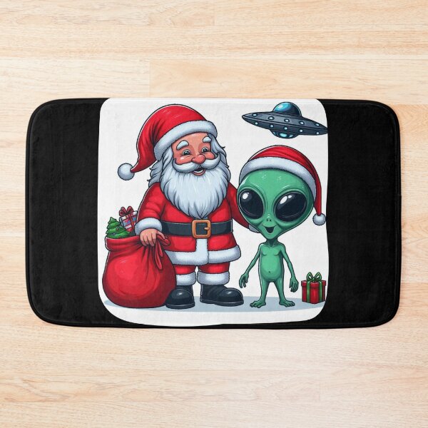 Item preview, Santa and Alien Gift Exchange  designed and sold by HeadTurningArt.