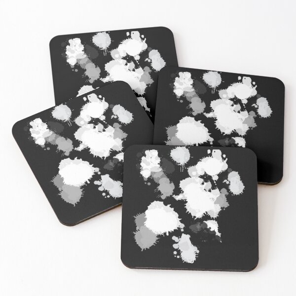 Item preview, Grey and White Ink Splotches designed and sold by Mothrrr.