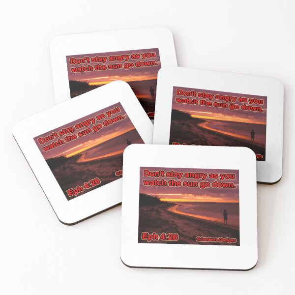 Item preview, Red Don't Stay Angry as the Sun Goes Down designed and sold by JanderraDesigns.