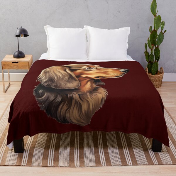 Item preview, Regal Long-Haired Dachshund Profile in Digital Artistry designed and sold by solrevolver.