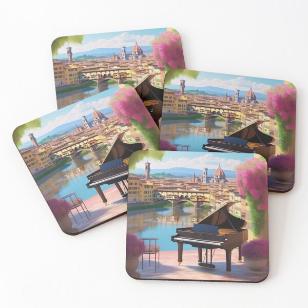 Item preview, A Grand Piano In A Picturesque Scene Of Florence Italy  designed and sold by MusicalArtisty.