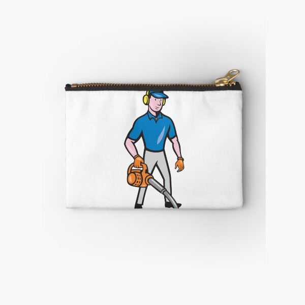 Item preview, Gardener Landscaper Leaf Blower Cartoon designed and sold by patrimonio.