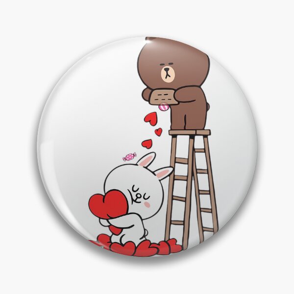 Item preview, Brown And Cony Love Heart designed and sold by Quorplix-art.