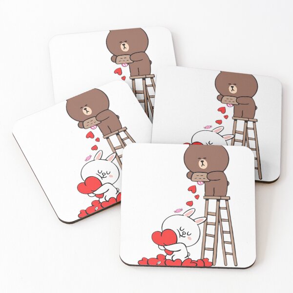 Item preview, Brown And Cony Love Heart designed and sold by Quorplix-art.
