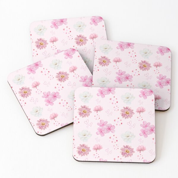 Item preview, Pink flowery pattern designed and sold by CoverToCover.