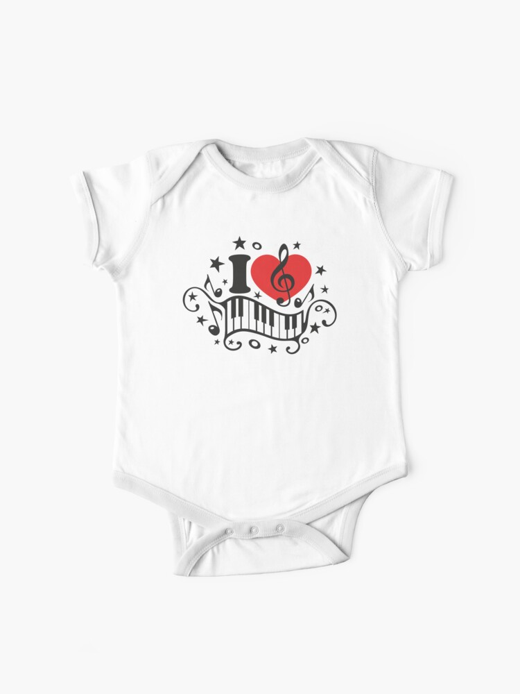 Toddler Colorful Bass Clef Onesies Outfits